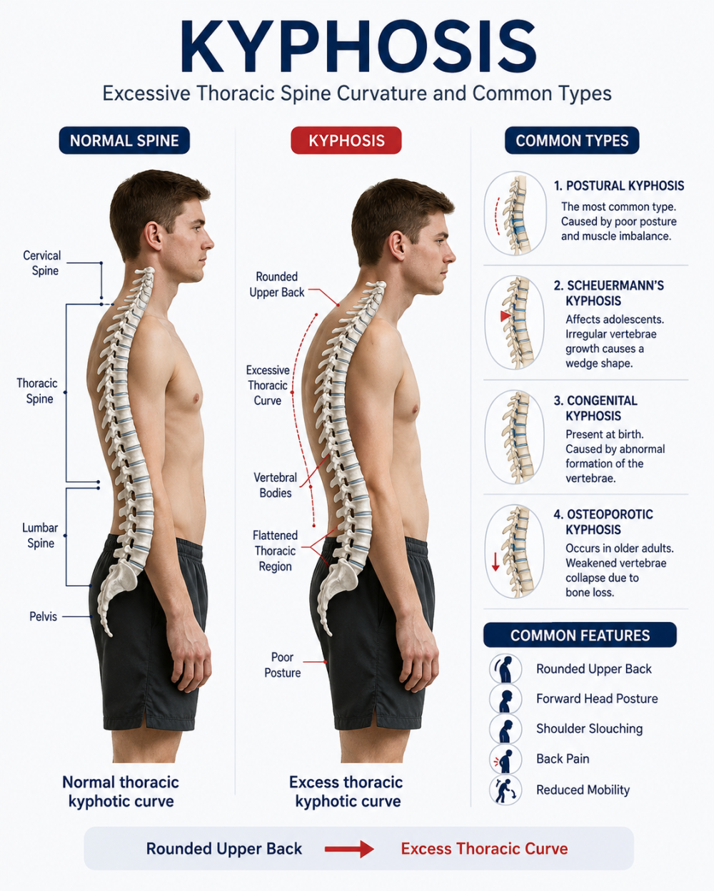 Kyphosis graphic
